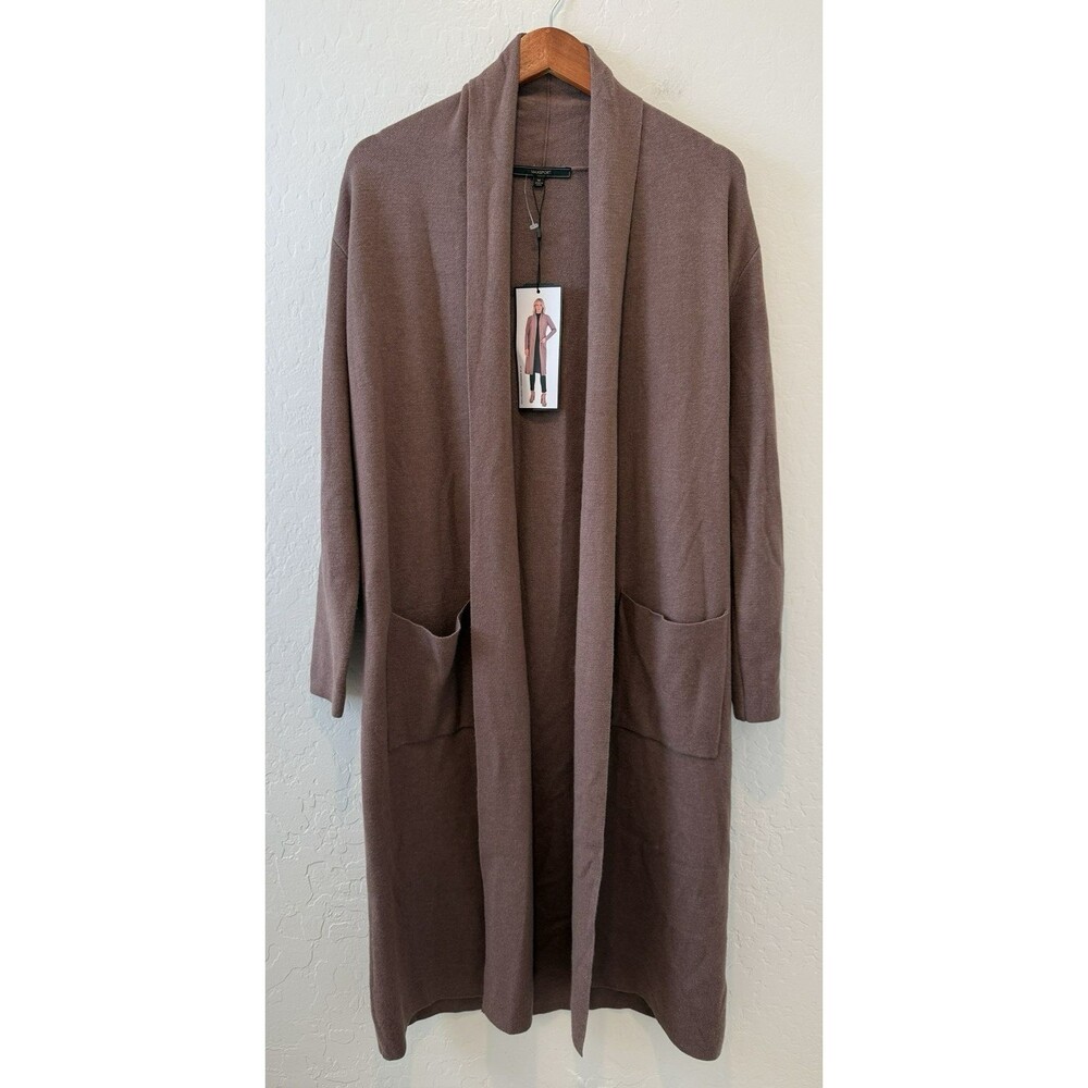 MAXSPORT Medium CARDIGAN DUSTER Sweater Jacket in Mocha Regular Price $368.00